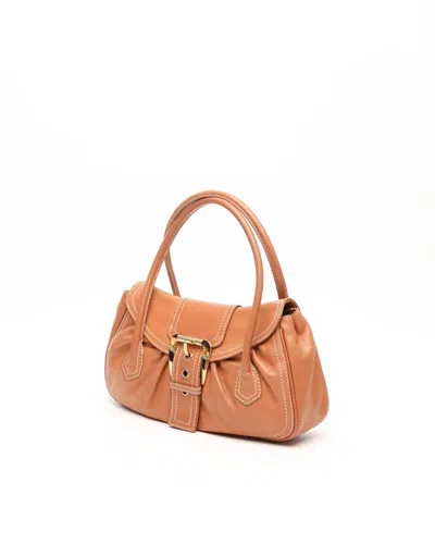 Celine Céline Buckle Bag In Orange