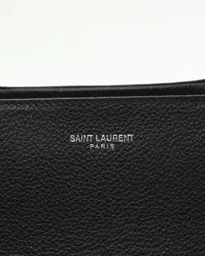 Saint Laurent Medium Cabas Rive Gauche Bag In Black