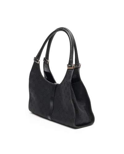 Gucci Gg Jackie Bardot Bag In Black