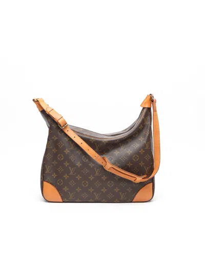 Pre-owned Louis Vuitton Monogram Boulogne 35 Bag In Brown