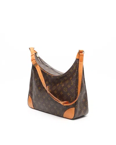 Pre-owned Louis Vuitton Monogram Boulogne 35 Bag In Brown