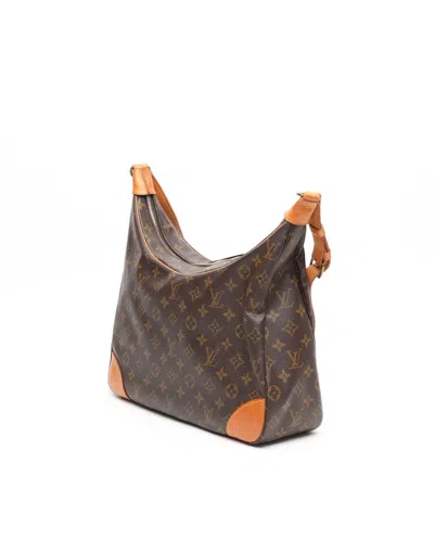 Pre-owned Louis Vuitton Monogram Boulogne 35 Bag In Brown