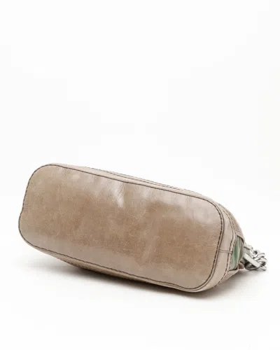 Prada Tessuto Chain Shoulder Bag In Brown