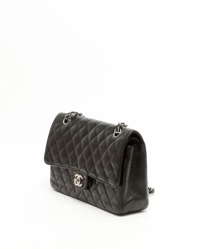 Pre-owned Chanel Classic Caviar Medium Double Flap Bag