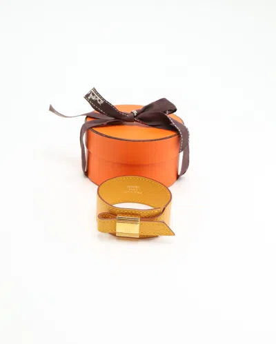 Pre-owned Hermes Hermès Artemis Bracelet In Yellow