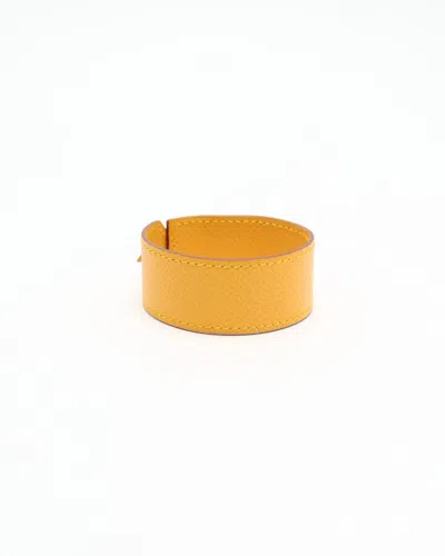 Pre-owned Hermes Hermès Artemis Bracelet In Yellow