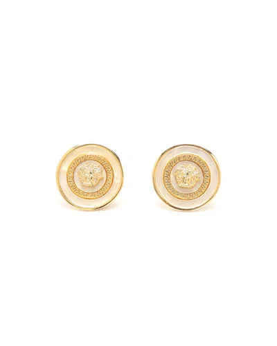 Versace Medusa Clip-on Earrings In Brown