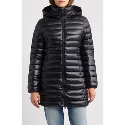 Save The Duck Miri Water Repellent Quilted Puffer Jacket With Removable Hood In Multi