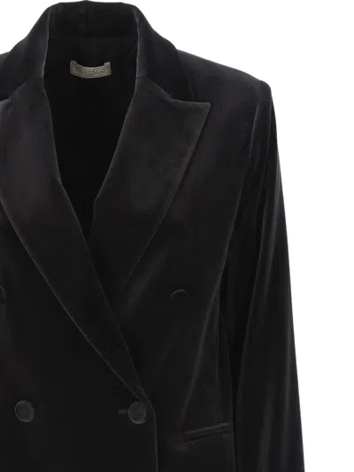 Antonelli Double-breasted Suit Jacket In Black