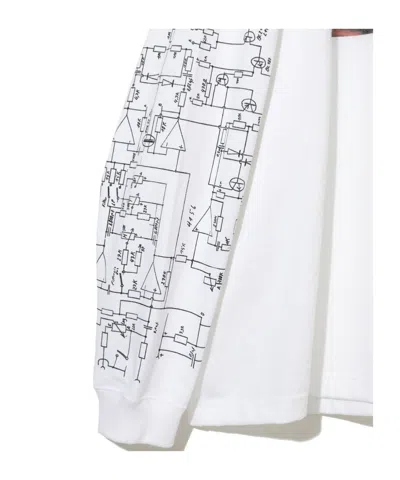 Undercover Faust-print Long-sleeve Sweater In White