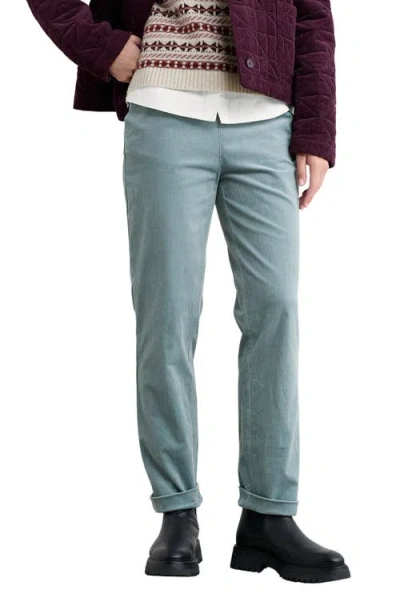 Seasalt Cornwall Crackington Sailor Button Ankle Pull-on Pants In Blue