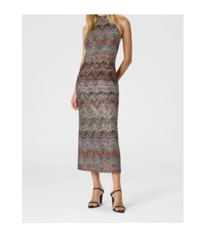 Missoni Midikleid Mit Neckholder In Brown