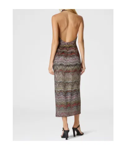 Missoni Midikleid Mit Neckholder In Brown