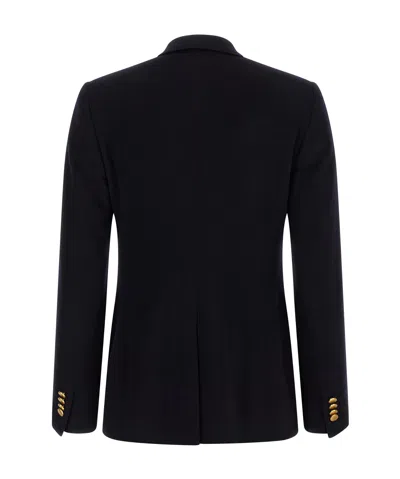 Tagliatore Double-breasted Tailored Blazer In Black