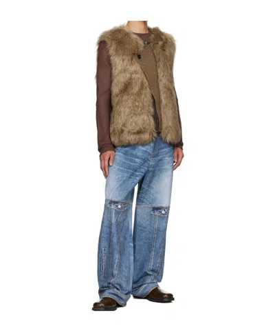 Andersson Bell Patchwork Panelled Jeans In Blue