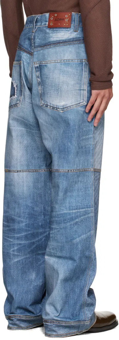Andersson Bell Patchwork Panelled Jeans In Blue