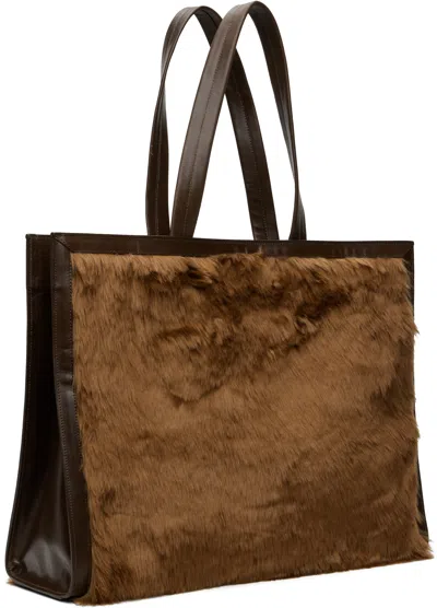 Andersson Bell Linus Fur Tote In Brown