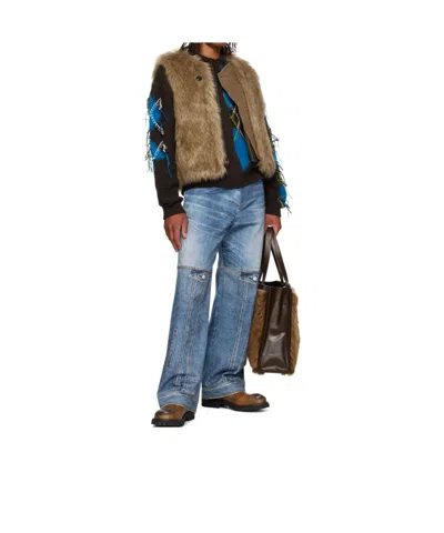 Andersson Bell Linus Fur Tote In Brown