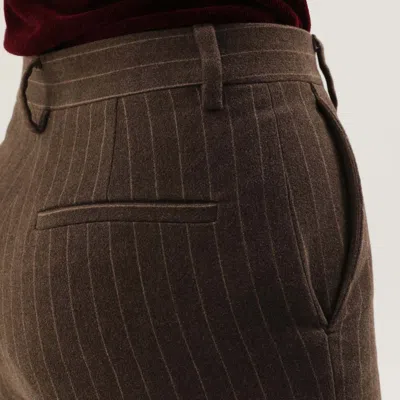 1989 Studio Flared Pinstripe Pattern Pants Striped In Brown