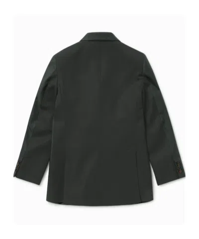 1989 Studio Double-breasted Buttoned Blazer In Green