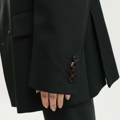 1989 Studio Double-breasted Buttoned Blazer In Green