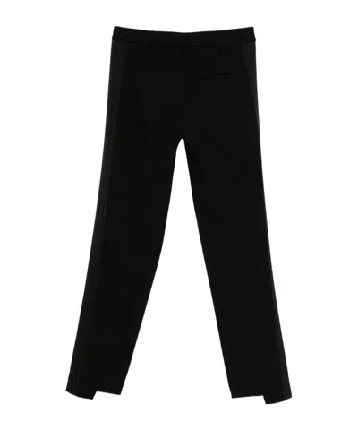 Semicouture Straight-leg Pants With Clean Waistband In Black
