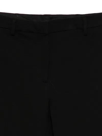 Semicouture Straight-leg Pants With Clean Waistband In Black
