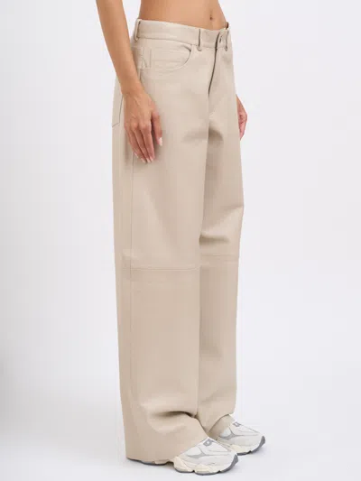 Haikure Wide-leg Casual Pants In Brown