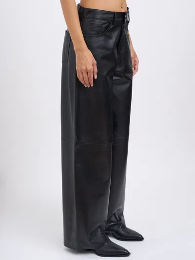 Haikure Wide-leg Casual Pants In Black