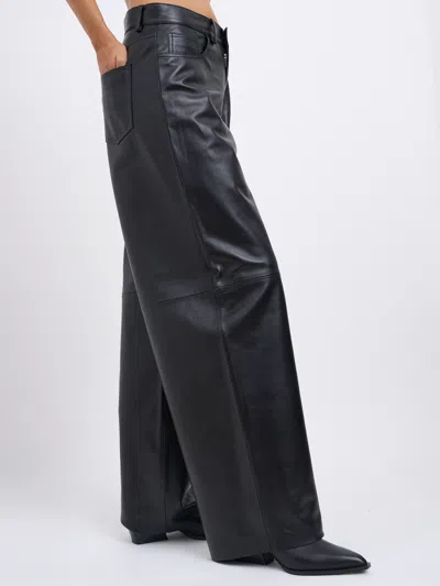 Haikure Wide-leg Casual Pants In Black