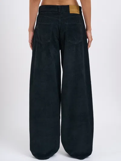 Haikure Five-pocket Casual Pants In Blue