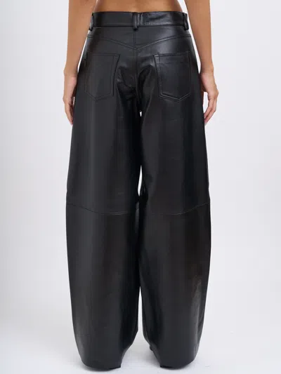Haikure Wide-leg Casual Pants In Black