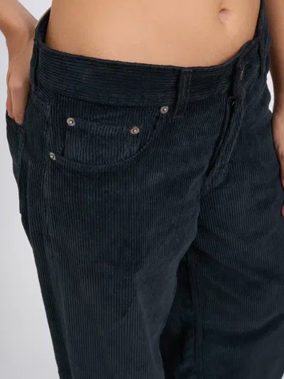 Haikure Five-pocket Casual Pants In Blue