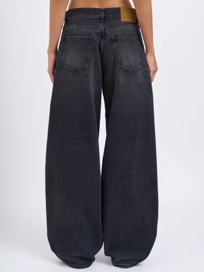 Haikure Candy High-rise Wide-leg Jeans In Black