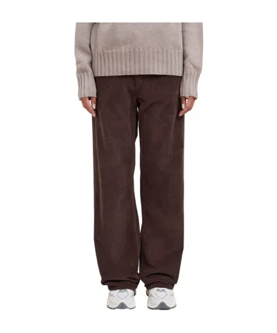 Haikure Wide-leg Casual Pants In Brown