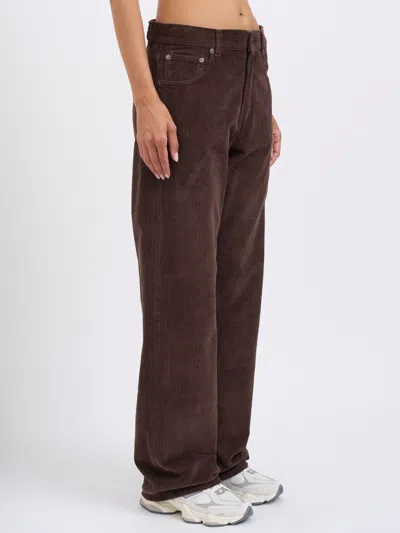 Haikure Wide-leg Casual Pants In Brown
