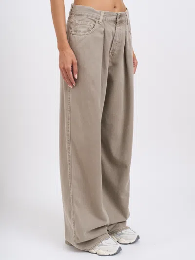 Haikure Candy Soft Ecru Pants In Neutral