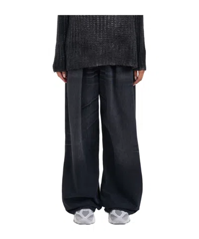 Haikure Candy High-rise Wide-leg Jeans In Black