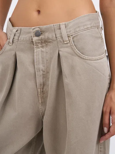 Haikure Candy Soft Ecru Pants In Neutral