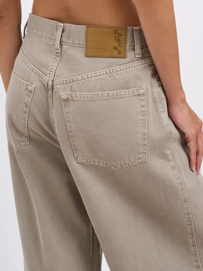 Haikure Candy Soft Ecru Pants In Neutral