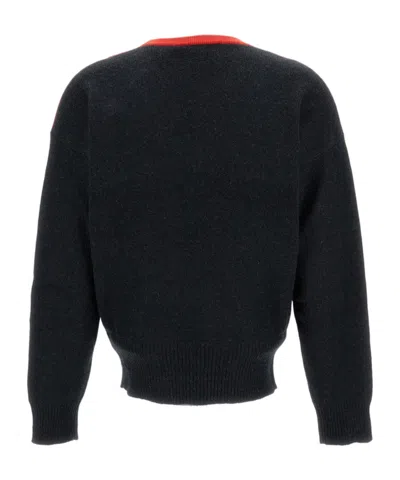 Plan C Colour-block Jumper In Black