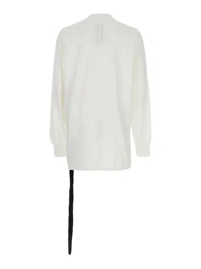 Rick Owens Drkshdw Star Printed Long Sleeved T-shirt In White