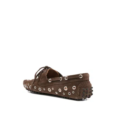 Gimaguas Eyelets Tie Loafers In Brown