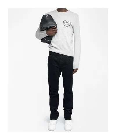 Zadig & Voltaire Long Sleeve Sweater In White