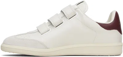 Isabel Marant Bryce Leather Sneakers With Suede Inserts In Neutral