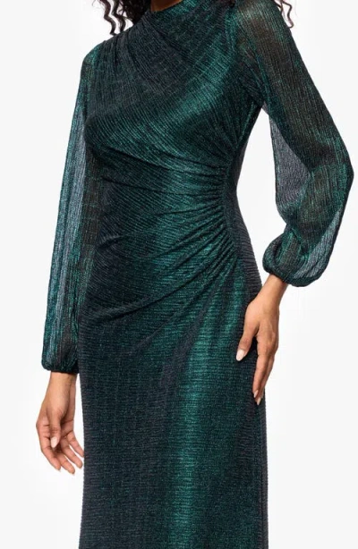 Betsy & Adam Women's Long Sleeve Maxi Dress In Green