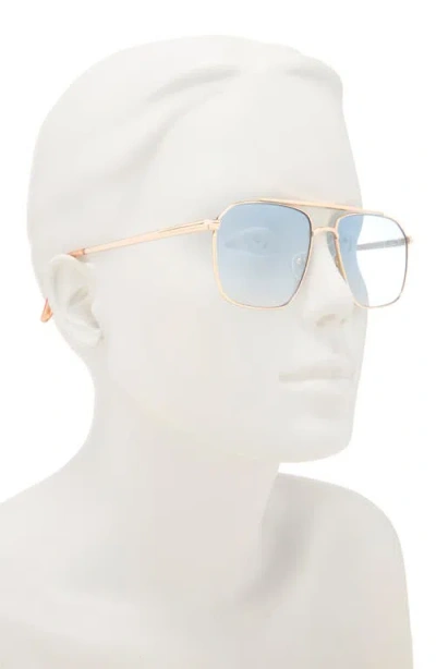 Aire Equator 55mm Aviator Sunglasses In Blue