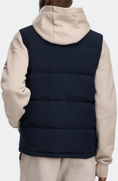 Canada Goose Charcoal Polyester Blend Freestyle Sleeveless Down Jacket In Blue