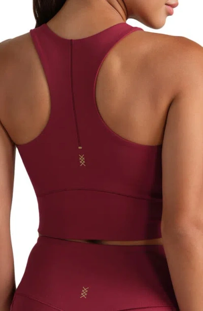 Rhone Revive Longline Bra In Red