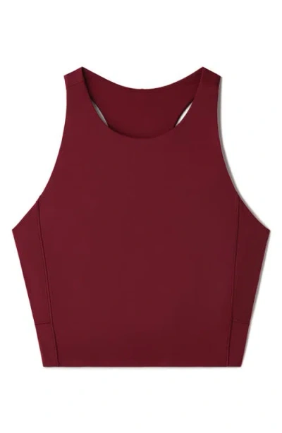 Rhone Revive Longline Bra In Red